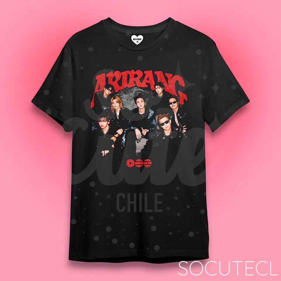 POLERA BTS ARIRANG OT7 RED 1