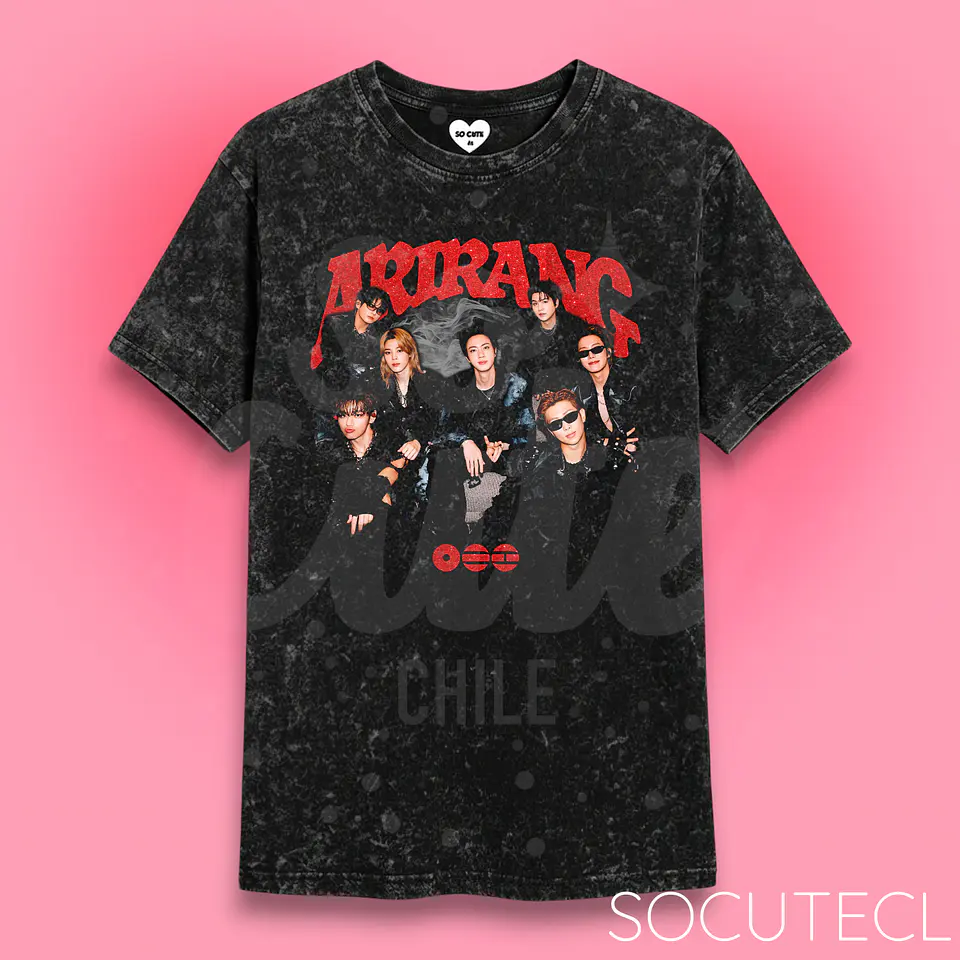 POLERA BTS ARIRANG OT7 RED 2