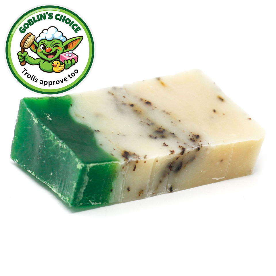 Green Tea - Olive Oil Soap - SLICE approx 100g 1