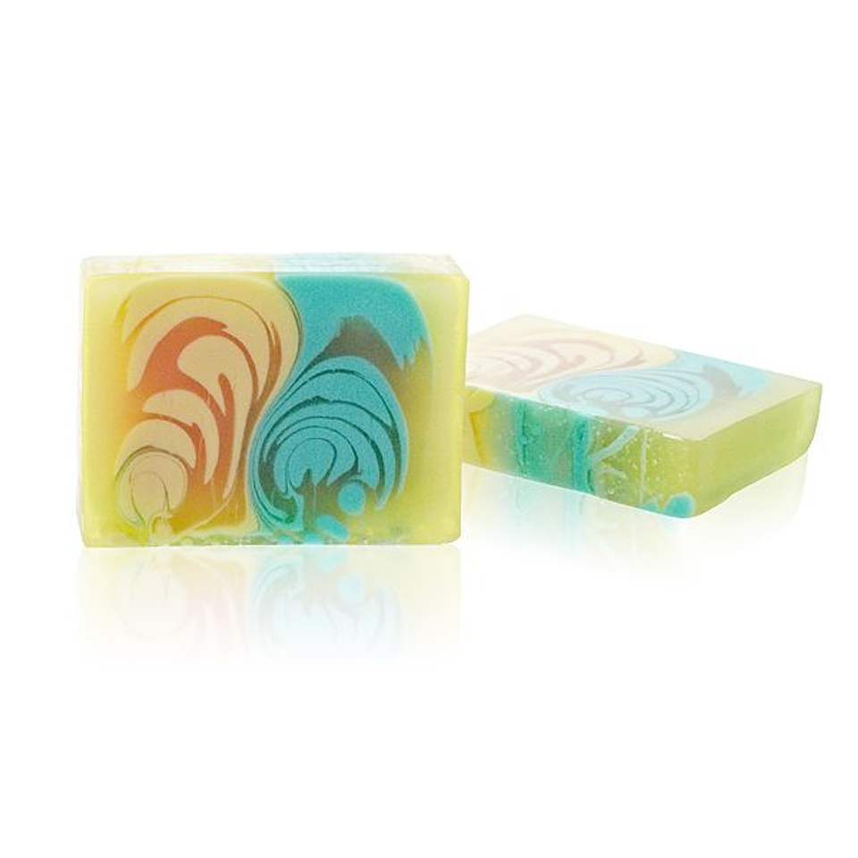 Handcrafted Soap Slice  100g  - Melon 2