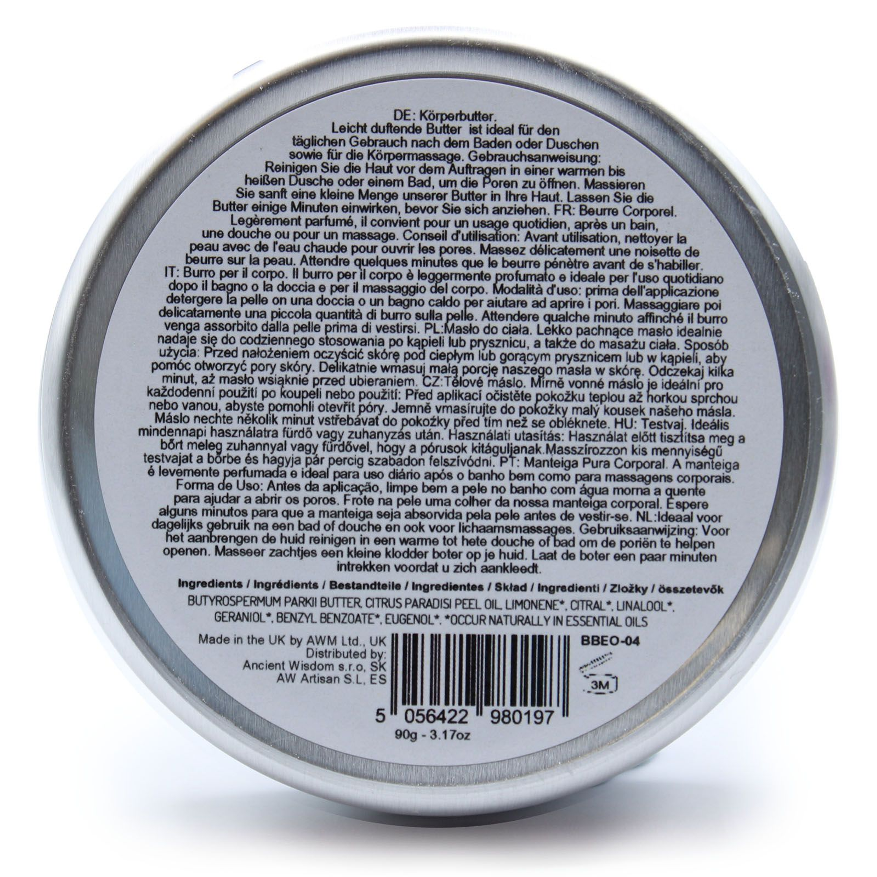 Aromatherapy Shea Body Butter 90g - Grapefruit 3