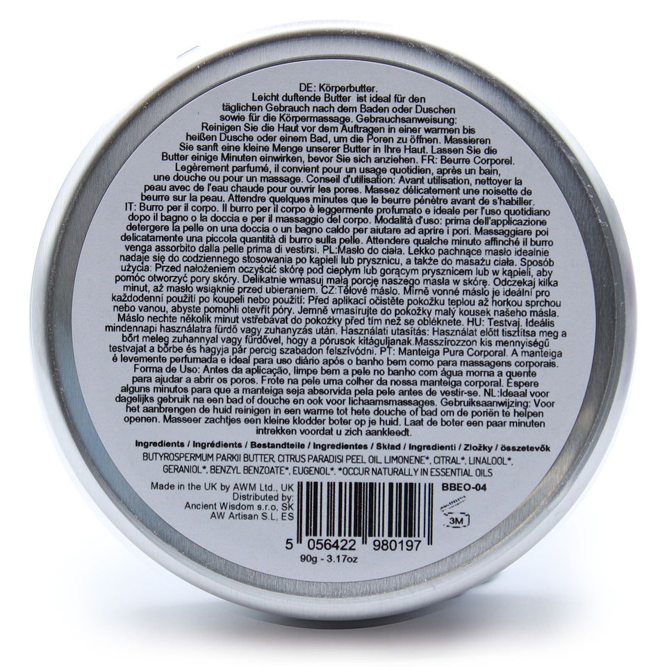 Aromatherapy Shea Body Butter 90g - Grapefruit 3