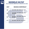 Par Cadenas Saga® Fácil Montaje SG-707