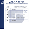 Par Cadenas Saga® Fácil Montaje SG-706