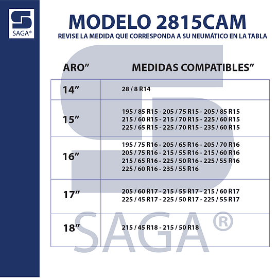 KIT Cadenas Saga® Para Nieve Rompehielos Modelo 2815CAM