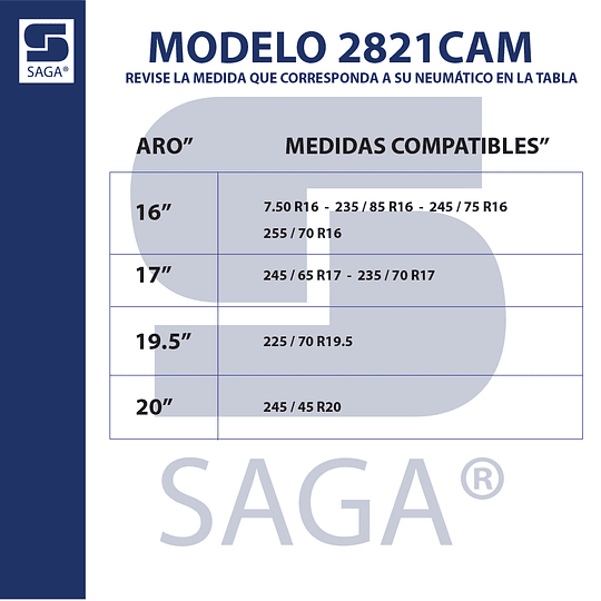 KIT Cadenas Para Nieve Rompehielos 2821CAM + Cadena Liquida Saga® 