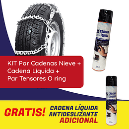KIT Cadenas Para Nieve Rompehielos 2821CAM + Cadena Liquida Saga® 