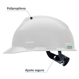 Casco Gorra V-Gard MSA Blanco