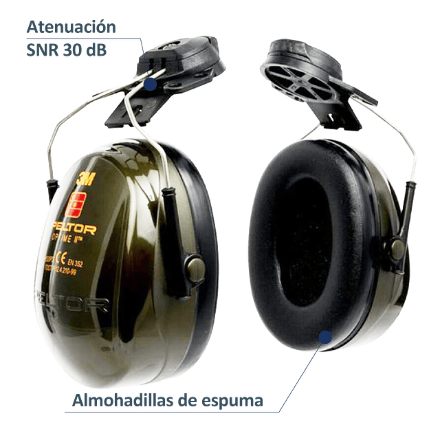 Fono Peltor al Casco H520P3E - 3M