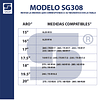 Par Cadenas SG-308 Saga® Fácil Montaje 