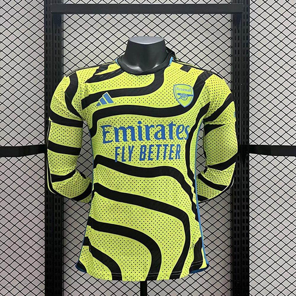 (M011) Camiseta 2º Arsenal - Versión Jugador - Manga Larga - 23/24