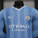 (M010) Camiseta 1º Manchester City - Versión Jugador - Manga Larga - 23/24