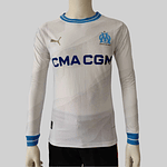 (M010) Camiseta 1º Olympique Marseille - Versión Jugador - Manga Larga - 23/24