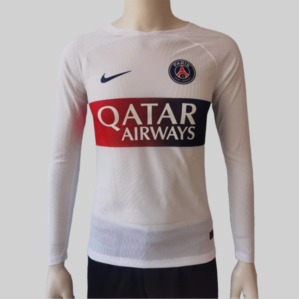 (M011) Camiseta 2º Paris Saint-Germain - Versión Jugador - Manga Larga - 23/24