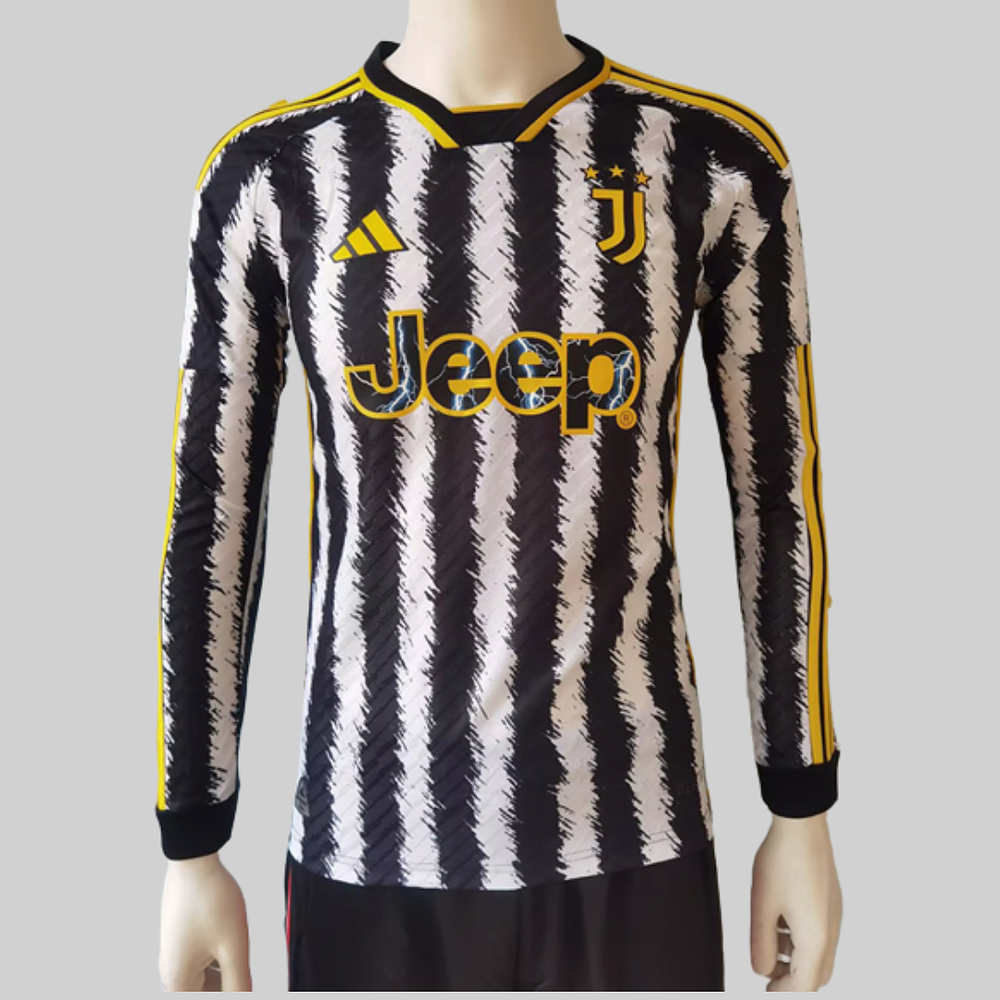 (M010) Camiseta 1º Juventus de Turín - Versión Jugador - Manga Larga - 23/24