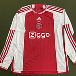 (M007) Camiseta 1º Ajax - Versión Fan - Manga Larga - 23/24