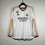 (M007) Camiseta 1º Real Madrid - Versión Fan - Manga Larga - 23/24