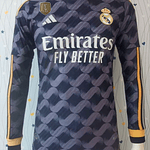 (M011) Camiseta 2º Real Madrid - Versión Jugador - Manga Larga - 23/24