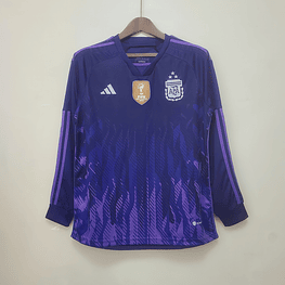 (N018) Camiseta 2º Argentina - Versión Fan - Manga Larga - 22/23