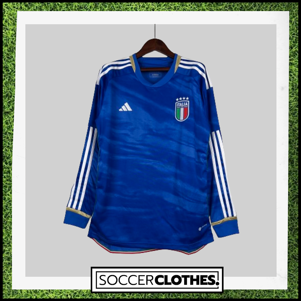 (N007) Camiseta 1º Italia - Versión Fan - Manga Larga - 22/23