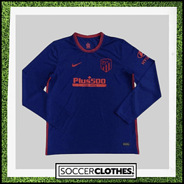 (P008) Camiseta 2º Atlético de Madrid - Versión Fan - Manga Larga - Retro - 20/21