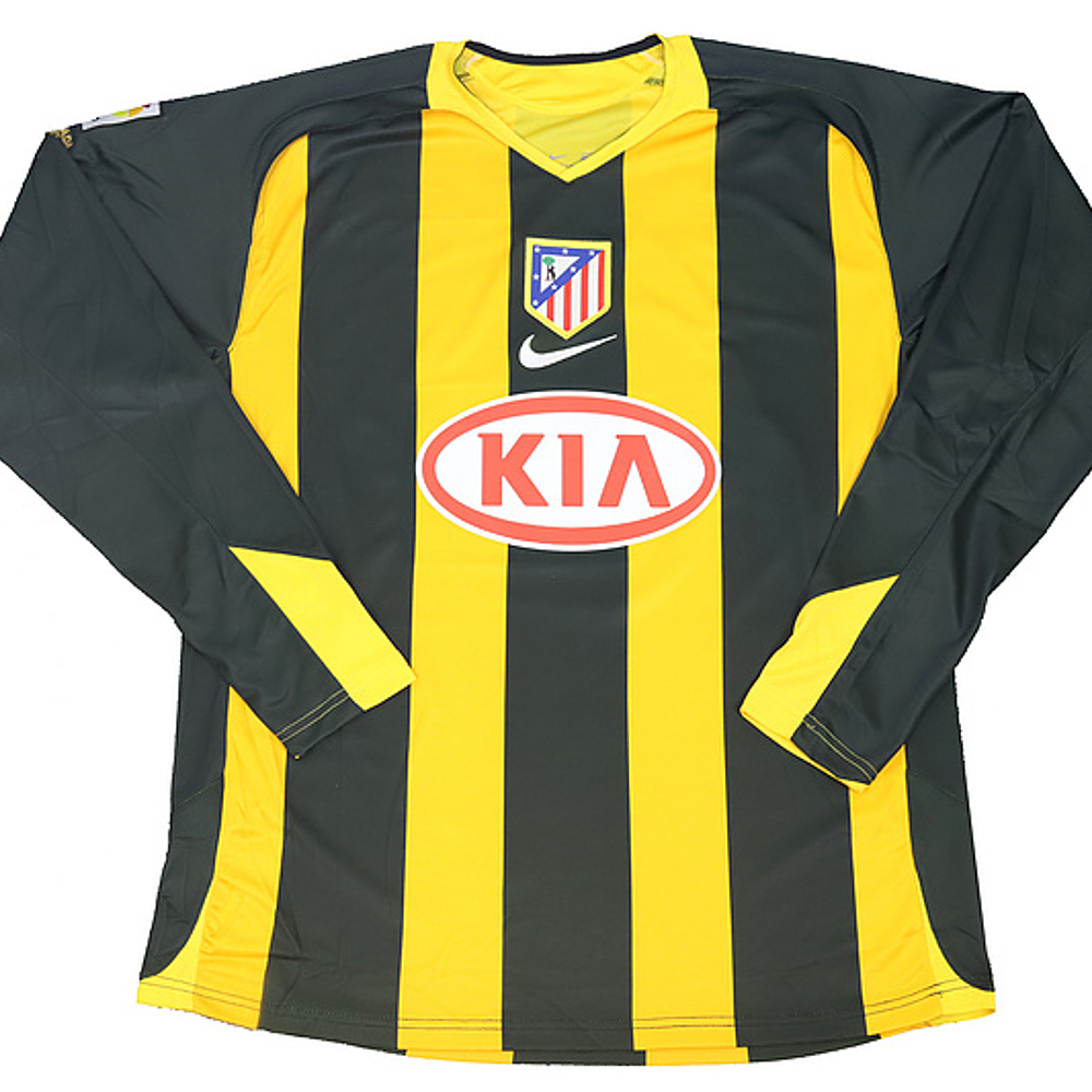 (ZE008) Camiseta 2º Atlético de Madrid - Versión Fan - Manga Larga - Retro - 05/06