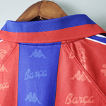 (ZO007) Camiseta 1º Barcelona - Versión Fan -  Manga Larga - Retro - 95/96