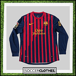 (Y007) Camiseta 1º Barcelona - Versión Fan - Manga Larga - Retro - 11/12