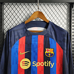 (N007) Camiseta 1º Barcelona - Versión Fan - Manga Larga - Retro - 22/23