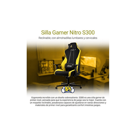 Silla Gamer Nitro S300 Color Amarillo