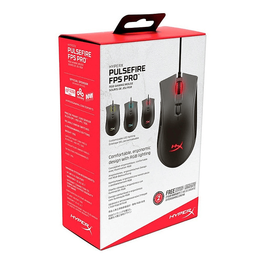 Mouse Hyperx Pulsefire Pro Fps Rgb Gaming Color Negro