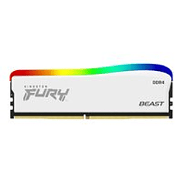 Memoria RAM 8GB DDR4 3200MHz DIMM CL16 Non-ECC 1.35v 288p - FURY Beast White RGB