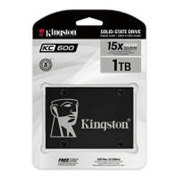 Unidad SSD Kingston SKC600 1TB 2.5" 7mm SATA 3 3D TLC Lect 500MB/s Esc 520MB/s