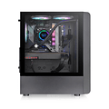 Gabinete Gamer Thermaltake S200, Mid Tower Vidrio Templado 2*USB3.0 Negro ATX