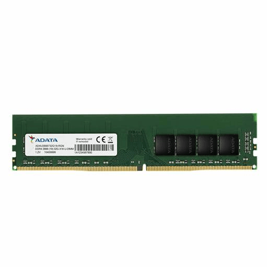 Memoria Ram DDR4 4GB 2666MHz AData, UDIMM, Unbuffered, 1.2V