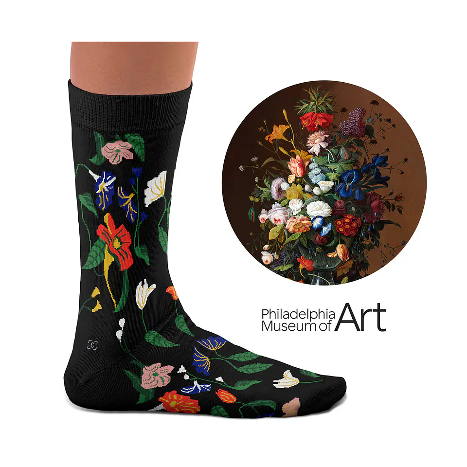 FLOWER STILL LIFE SOCKS 1