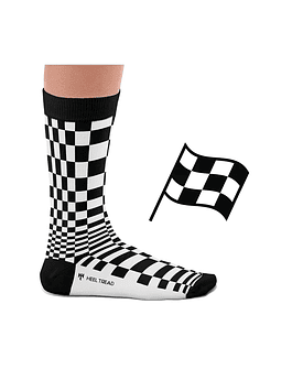 PASHA BLACK/WHITE SOCKS