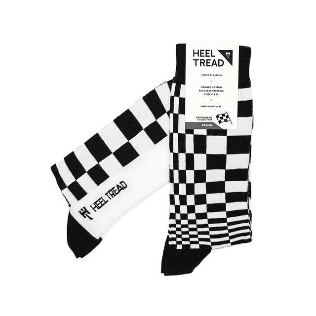 PASHA BLACK/WHITE SOCKS