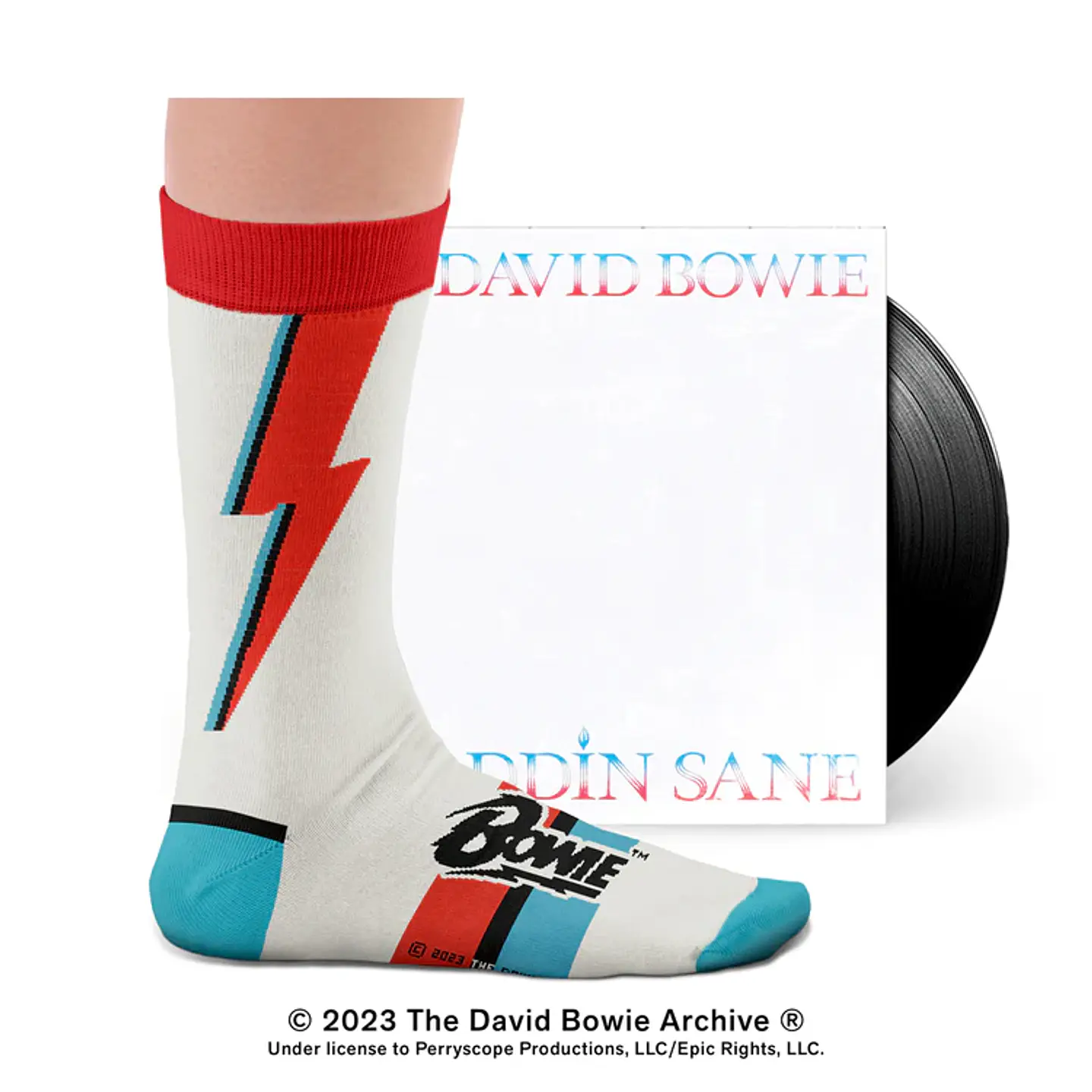 DAVID BOWIE ALADDIN SANE SOCKS 1
