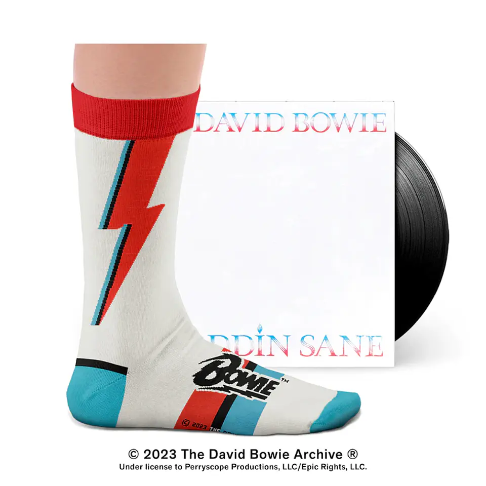 DAVID BOWIE ALADDIN SANE SOCKS 1