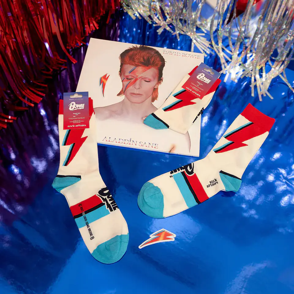 DAVID BOWIE ALADDIN SANE SOCKS 5