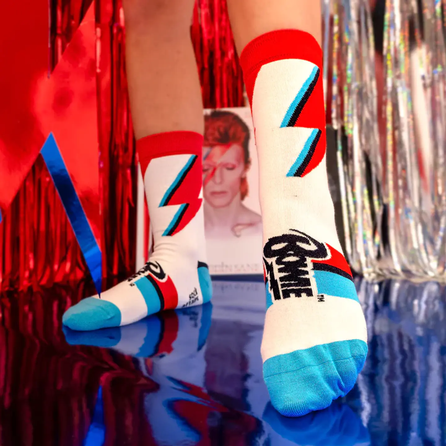 DAVID BOWIE ALADDIN SANE SOCKS 6
