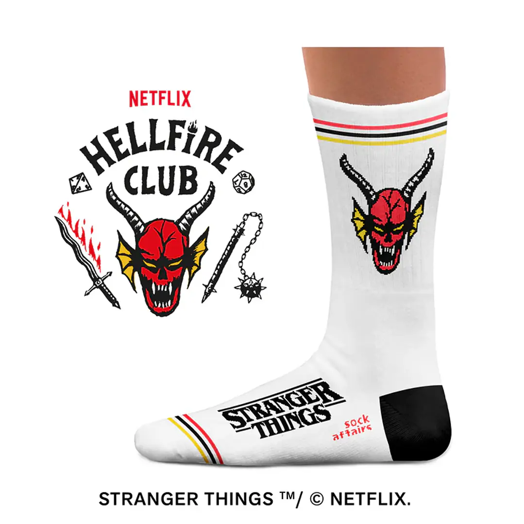 Stranger Things Hellfire Club Athletic Socks 2