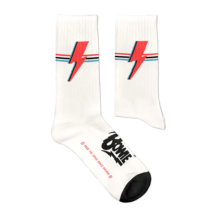 David Bowie Aladdin Sane Athletic Socks 3