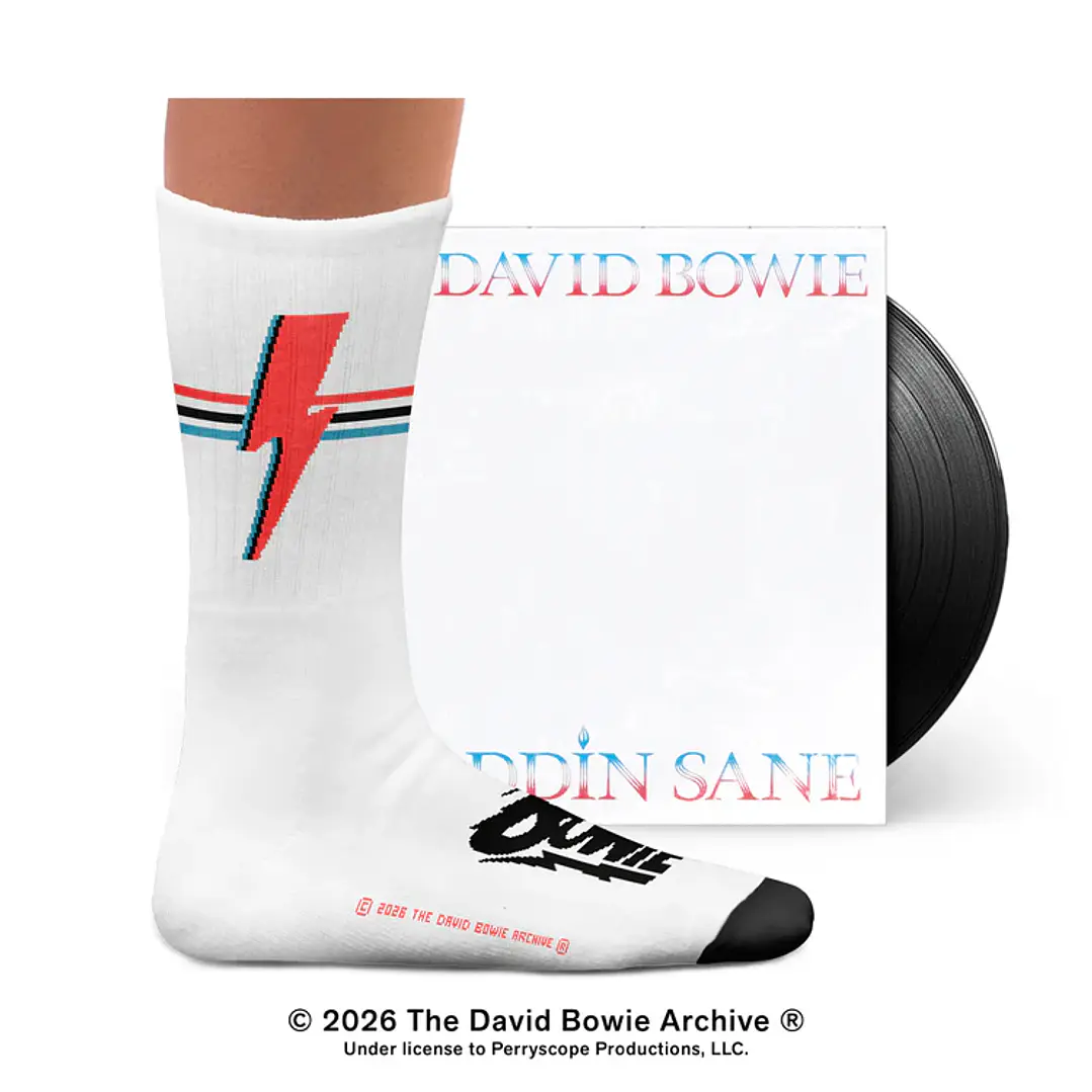 David Bowie Aladdin Sane Athletic Socks 1
