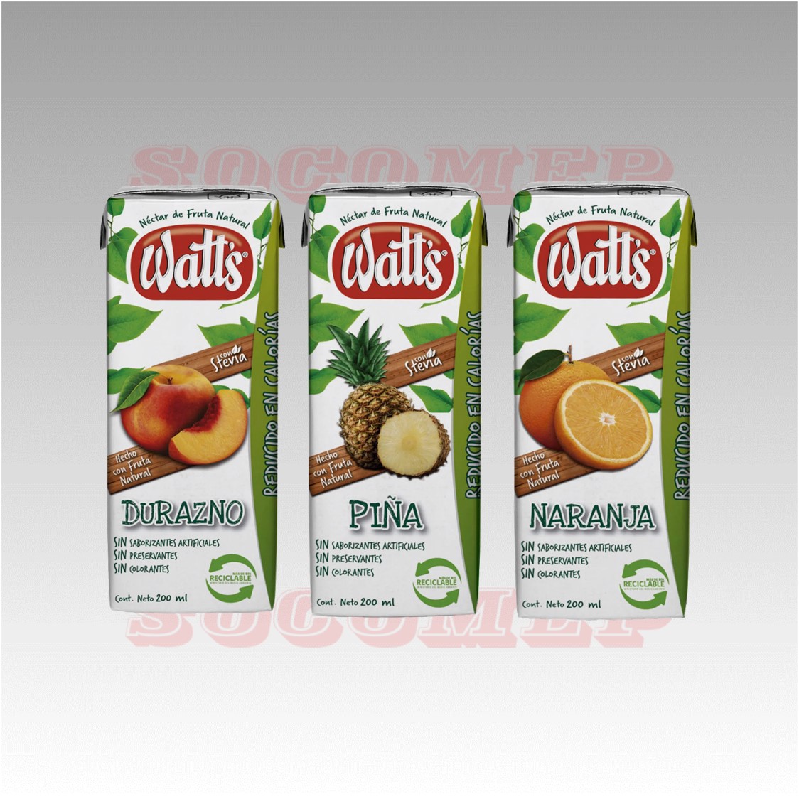 Pack x6 Néctar Watts 200cc