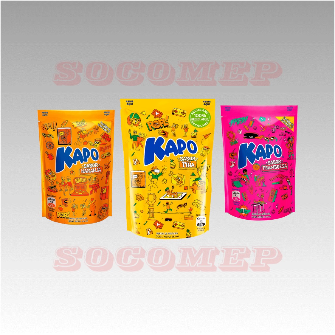Caja x24 Kapo 252ml.