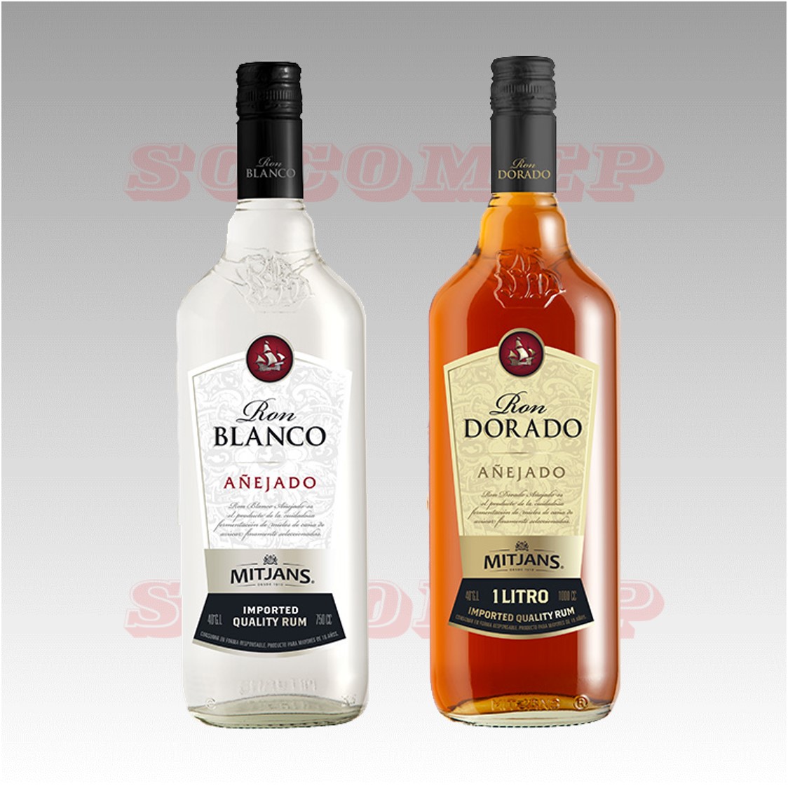 Ron Dorado y Blanco Mitjans 1lt