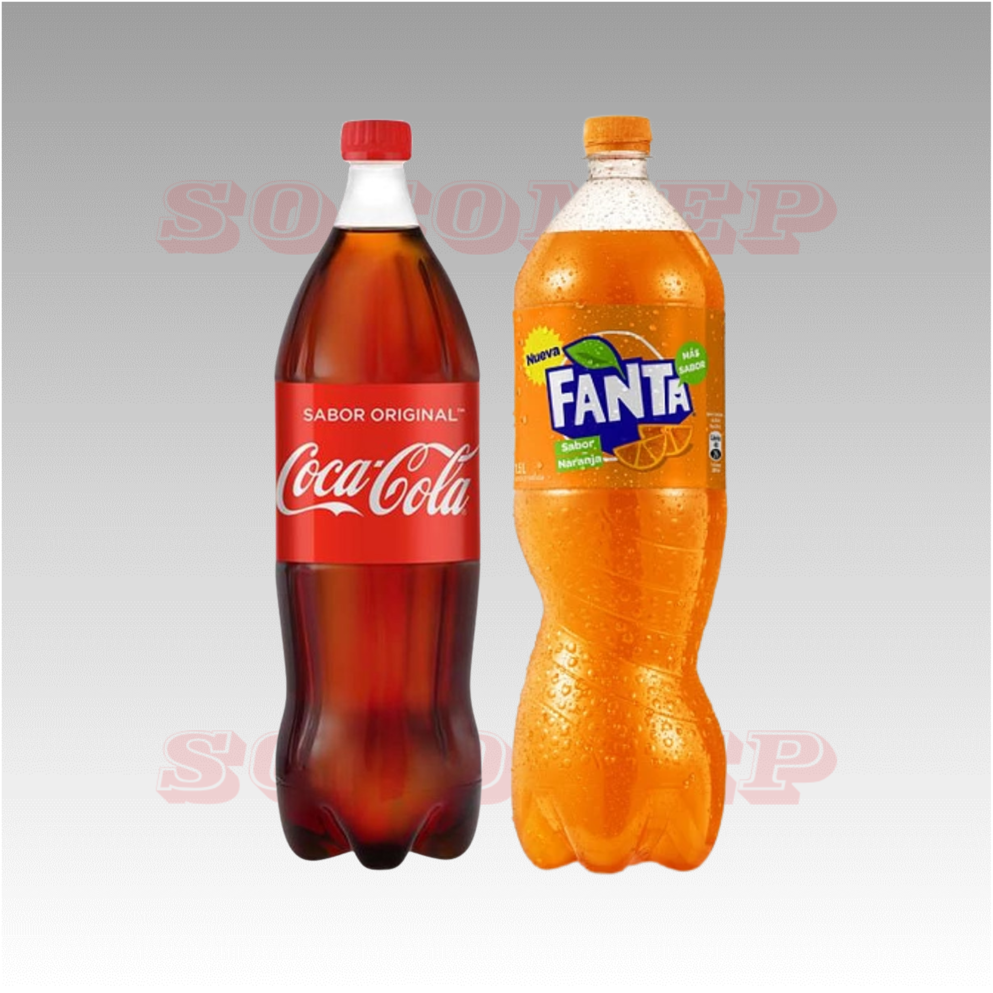 Coca Cola y Fanta 1,5lt