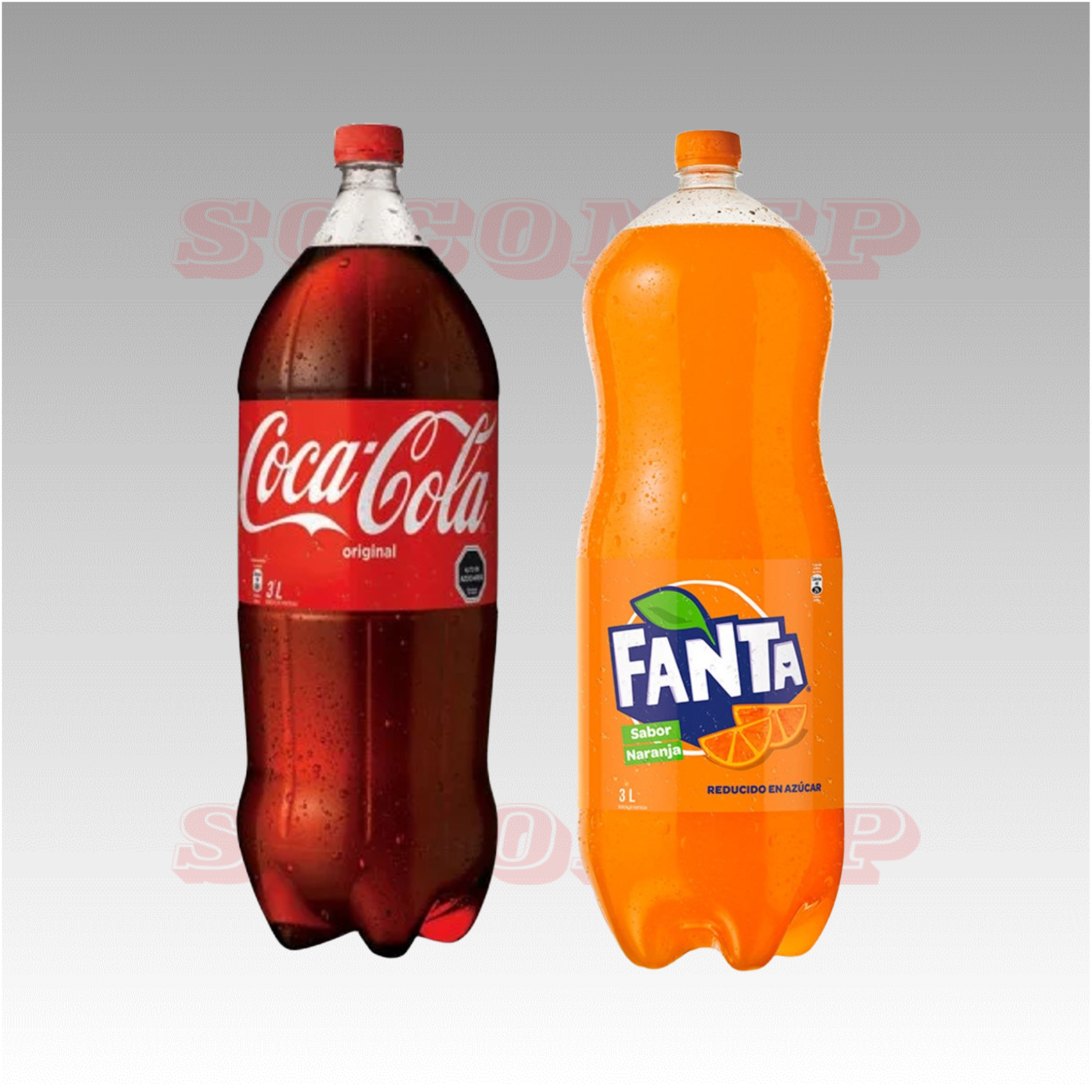 Coca Cola y Fanta 3 lt